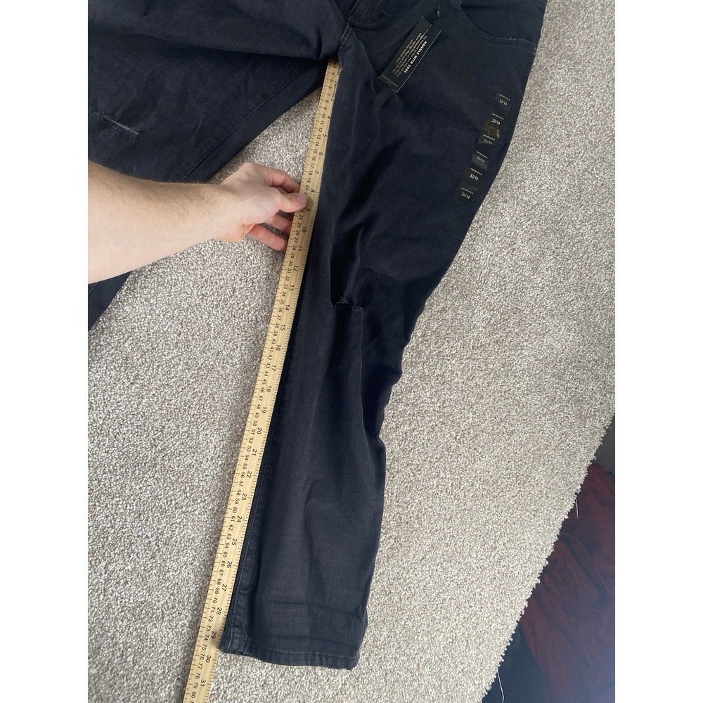Banana Republic Girlfriend Lowrise Tapered Jeans Distressed Black 32/14 (36x30) - Picture 5 of 10